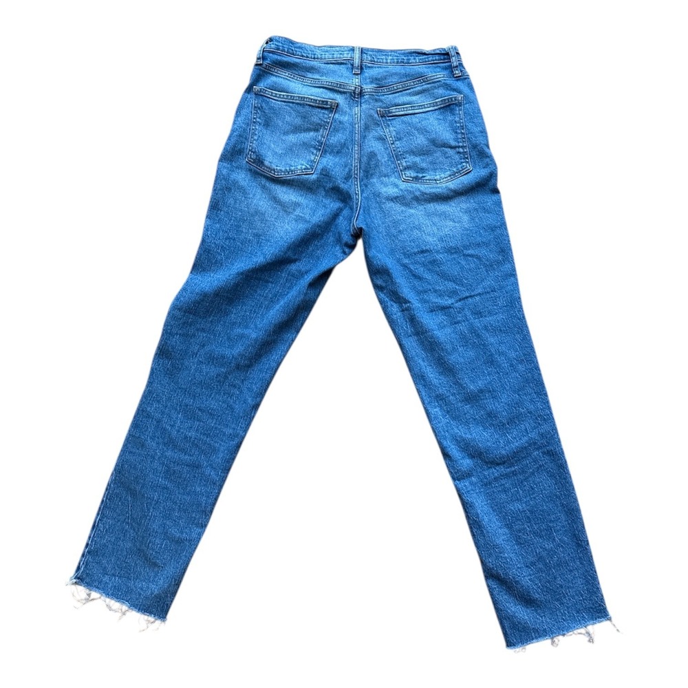Universal Thread Women's High Rise 90s Slim Jeans Medium Wash Raw Hem Size 10R - Picture 2 of 7